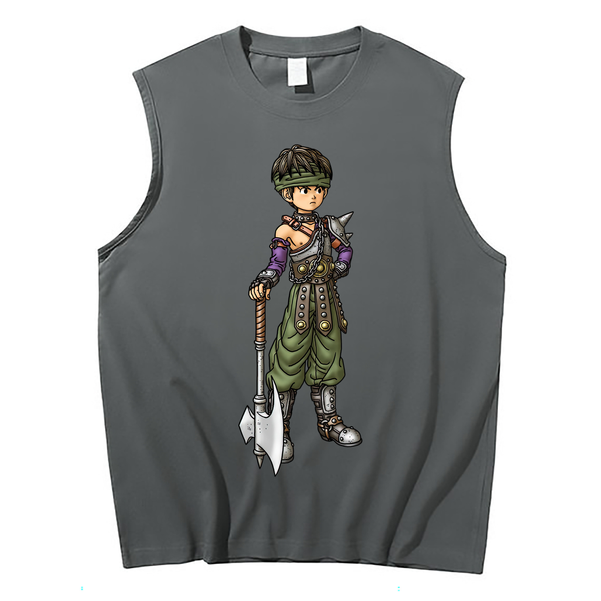 （画像用） ドラゴンクエスト Doragon Kuesuto Dragon Quest コットン100％タンクトップ（フロントプリント）